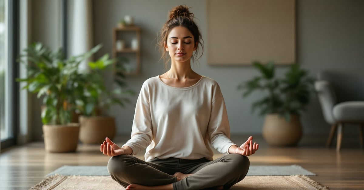 Application de méditation sur smartphone, interface apaisante pour débuter ou progresser en pleine conscience
