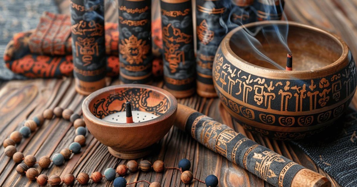 Mantras bouddhistes signification bienfaits joncs inscriptions tibetaines puissa